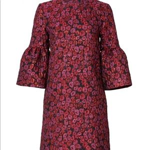 Nicole Miller Puff Sleeve Shift Dress